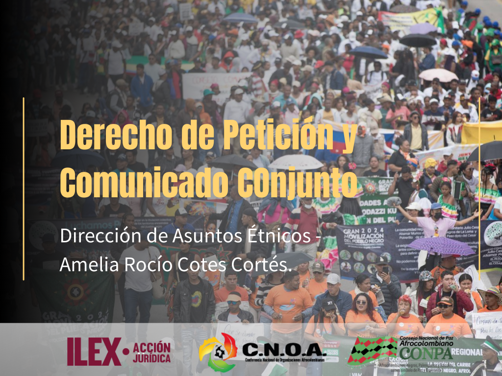 Comunicado Conjunto Y Derecho De Petición- Revisión De Designación De Cargo A La Señora Amelia Rocío Cotes Cortés.